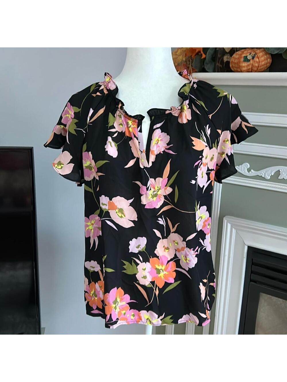 Beacon Apparel ruffle blouse